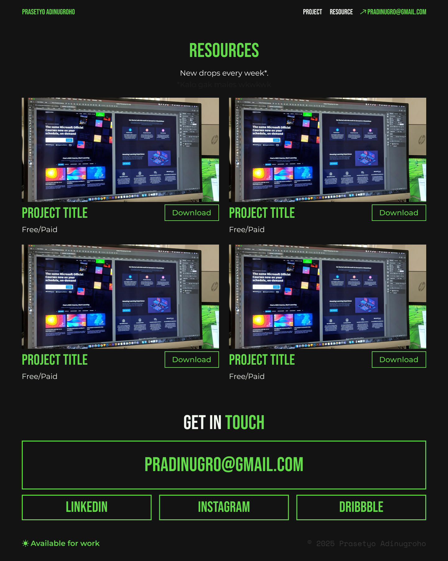 Resource Page