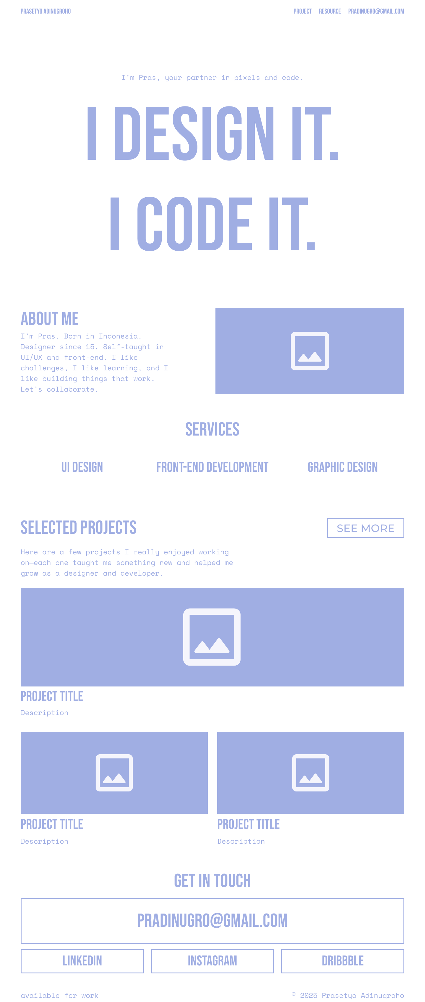 Wireframe Home