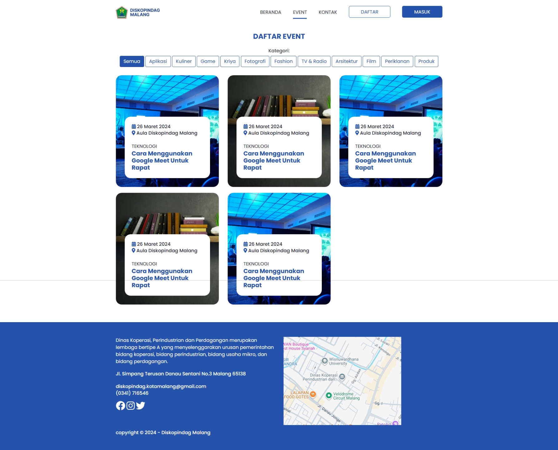 Event Page