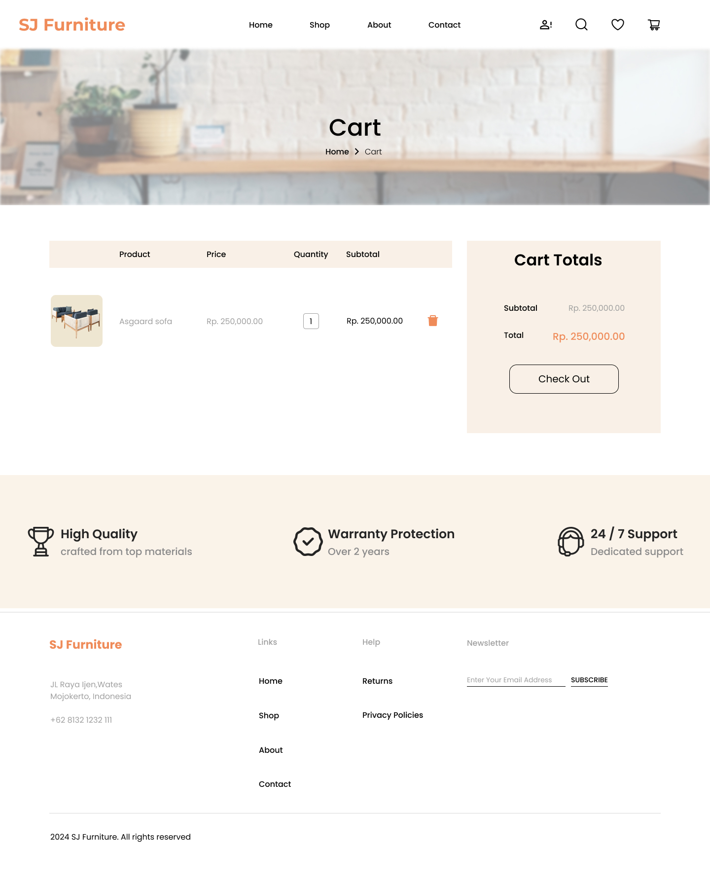 Cart Page